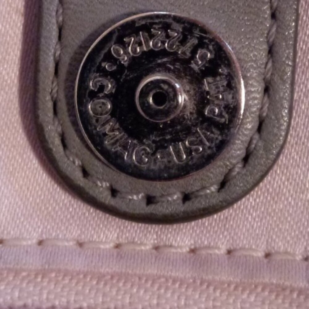 Coach Ashley Satchel leather gray purse - Picture 9 of 14